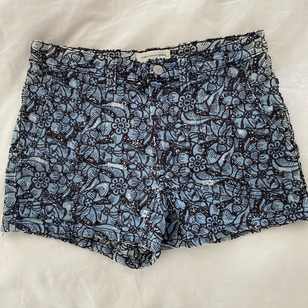 Isabel Marant Etoile Embroidered Shorts, Size 36